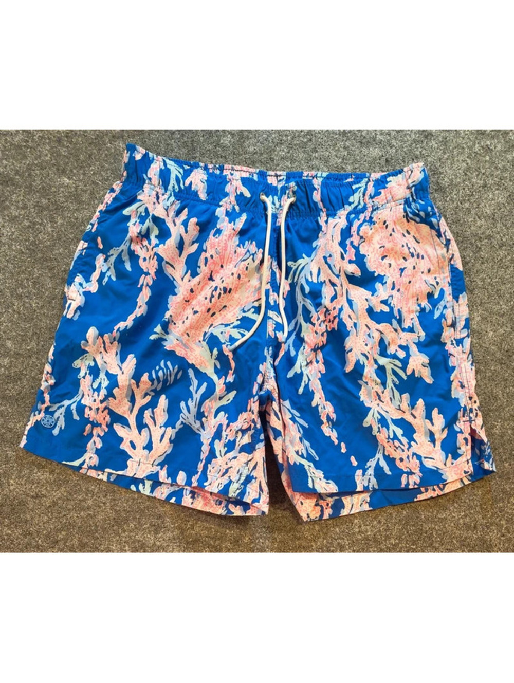 Lilly Pulitzer Men’s Capri Trunk – Size S – Coral Reef Swim Shorts